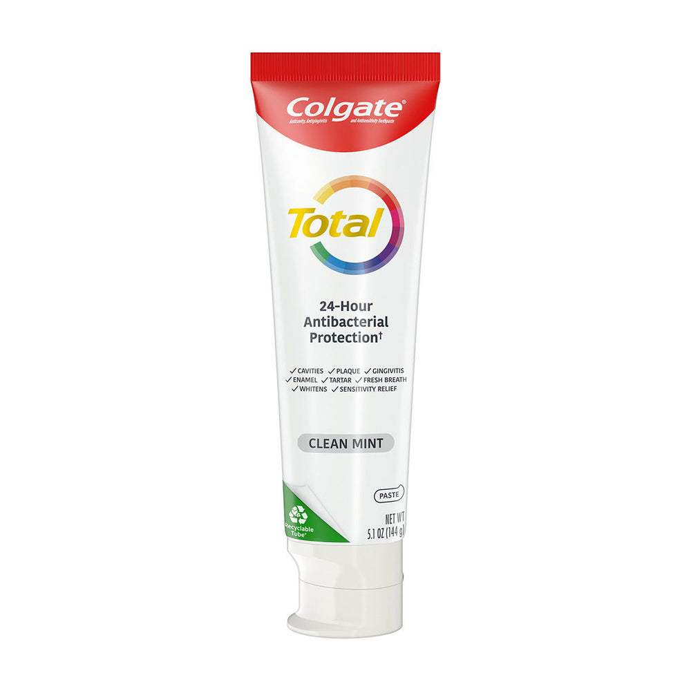 Colgate Total Active Prevention Clean Mint Toothpaste, 5.1 oz, 2 pk - F3 - 818