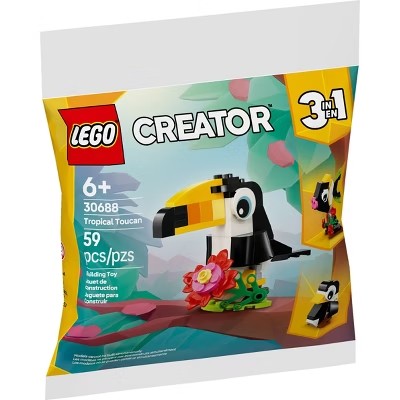 LEGO Creator 3 in 1 Tropical Toucan Building Set - G12 - 280
