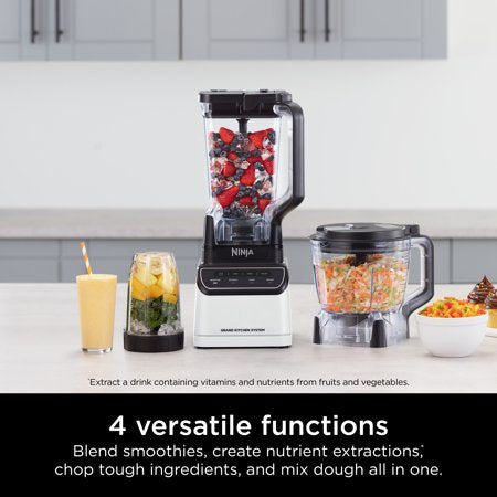 Ninja Grand Kitchen System 1200 Watts, Blender, 4 Preset Auto-iQ Programs -A2-1078