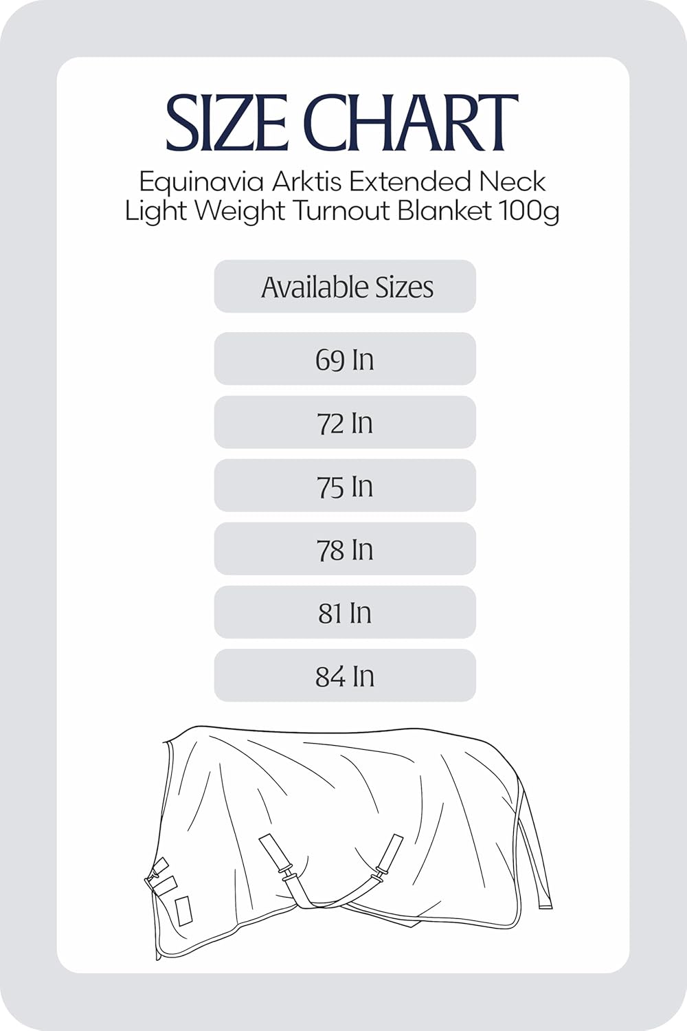 Equinavia Arktis Extended Neck Light Weight Turnout Blanket 100g - Deep Green - 78 in -A10-1258