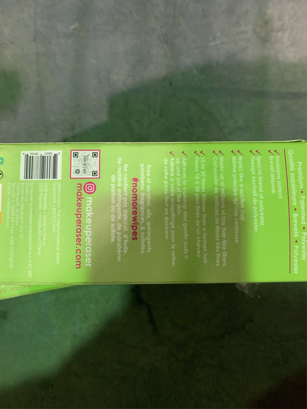 MakeUp Eraser Women ACCESSORY Makeup Remover Cloth - Neon Green 1 Pc - F8 - 1760 -K8-0089 -K8-0090