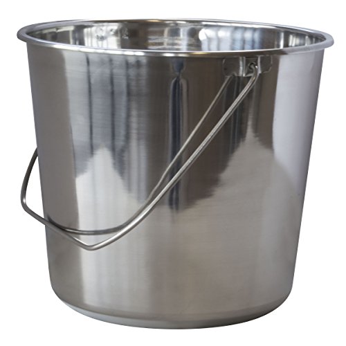 AmeriHome Large Stainless Steel Bucket -G12-0208