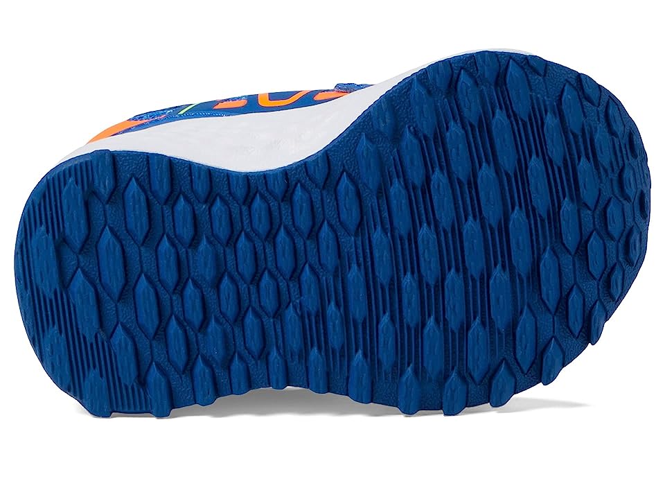 New Balance Kids Fresh Foam 650v1 Bungee Lace with Top Strap (Infant/Toddler) (Cobalt/Pixel Green) Boy's Shoes Size 5.5 wide - F4 - 837