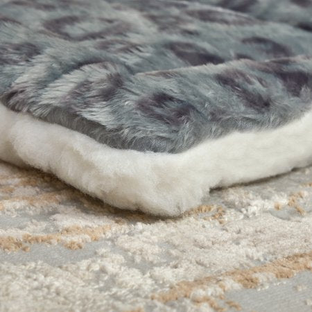 MidWest Homes for Pets Reversible Pet Bed; Machine Washable; Great for Intermediate Dog Breeds; Spotted Gray; 36" - B4 - 1370