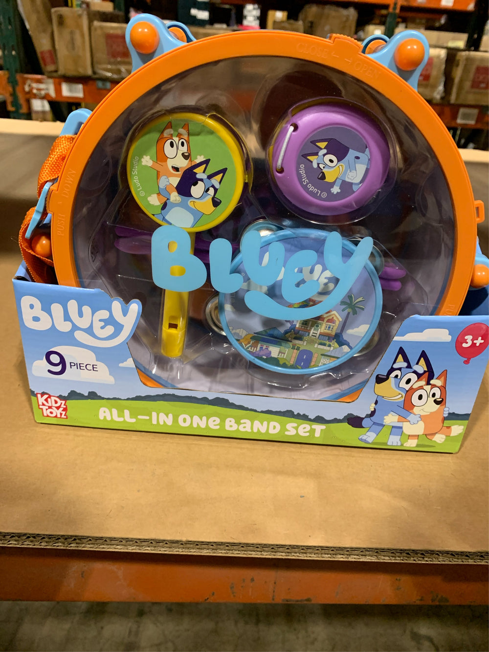 Kidz Toyz Bluey's Boy's & Girl's all in one Band Set, Blue, 9" -E7-0080