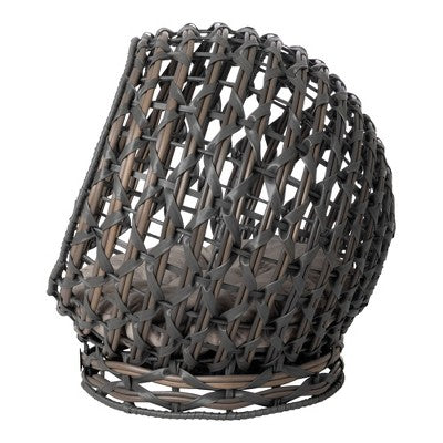 Huntley Pet Rattan Cat Bed Condo, Elevated with Round cushion - B7 - 524
