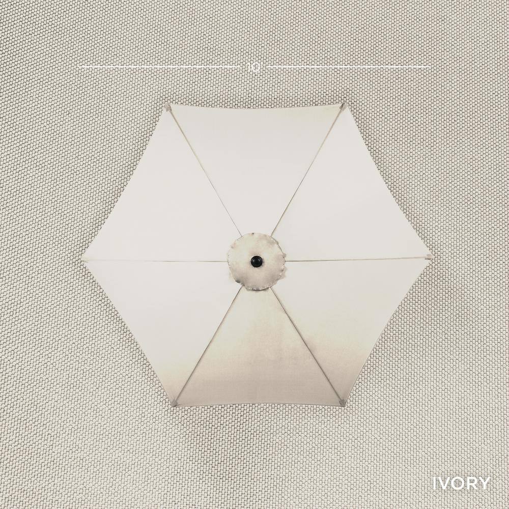 Best Choice Products 10 ft. Market Tilt Patio Umbrella in Ivory - F2 - 1997