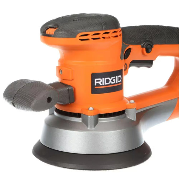 RIDGID 4 Amp Corded 6 in. Variable-Speed Dual Random Orbital Sander with AIRGUARD Technology 1795
