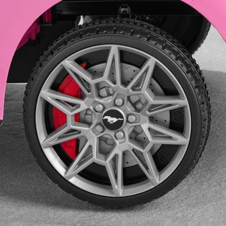 Best Choice Products Kids 12V Electric Ride-On Car Officially Licensed Ford Mustang w/ Remote, LED Lights - Pink - A6 - 1416