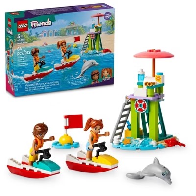 LEGO Friends Beach Water Scooter Lifeguard Toy wit