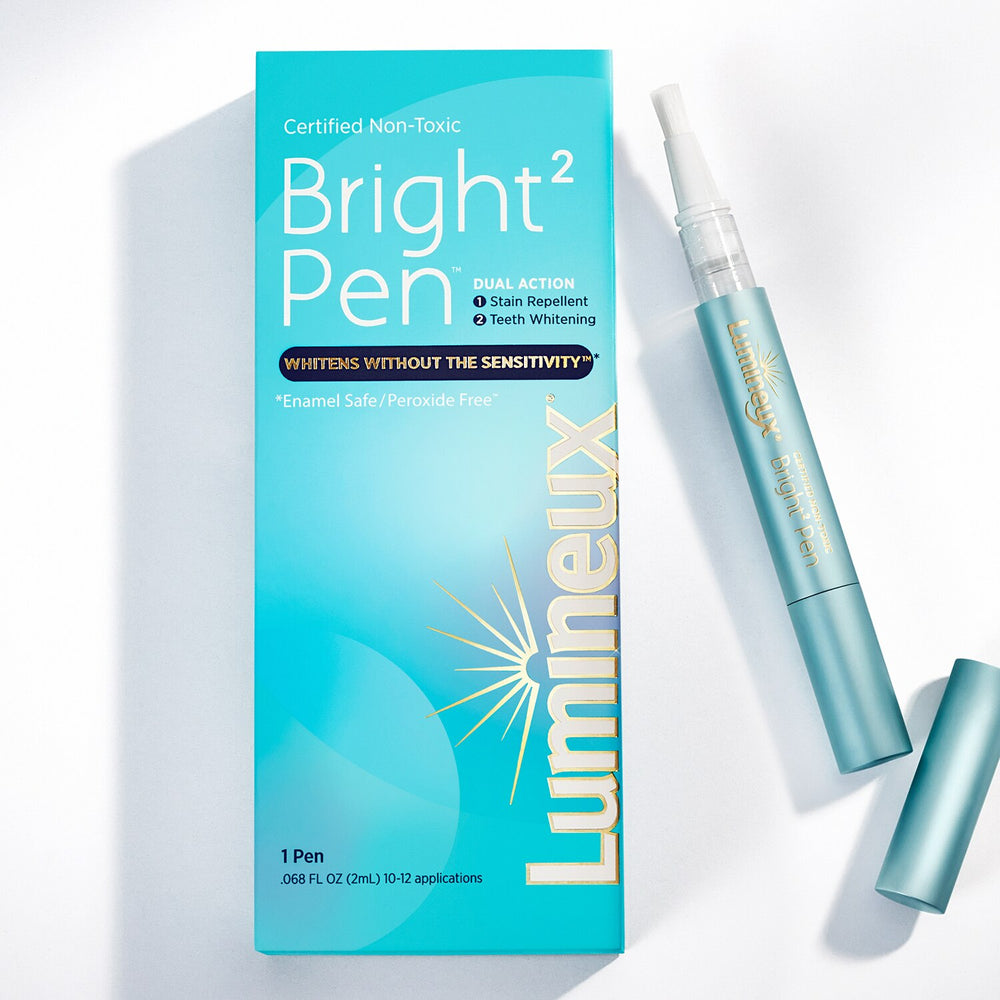 Lumineux Bright Pen, Dual Action Stain Repellant + Teeth Whitening Pen, Peroxide-Free, 10-12 Applications - F13 - 1205