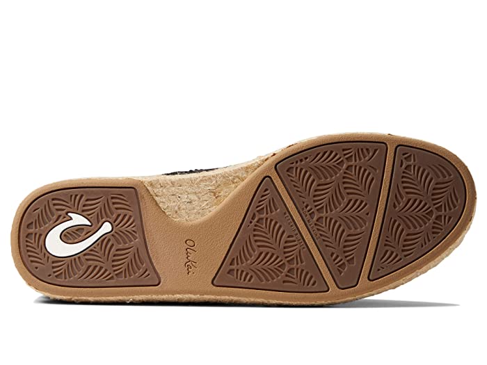OluKai Women's Sneakers Black - Black Kaula Pa'a Li Espadrille Sneaker - Women size 6 -A11-0615