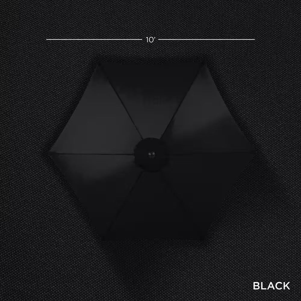 10 ft. Market Tilt Patio Umbrella in Black - A1 - 499