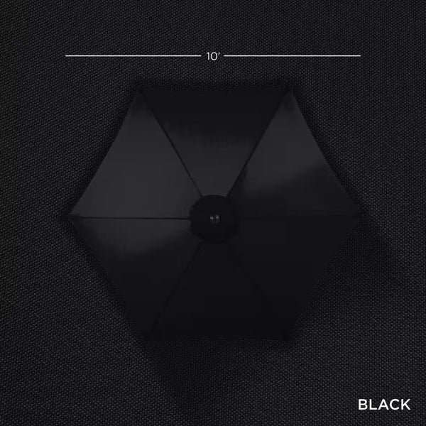 10 ft. Market Tilt Patio Umbrella in Black - A1 - 499