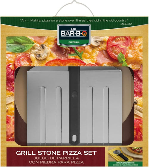 Mr. Bar-B-Q 06187Y Grill Stone Pizza Set