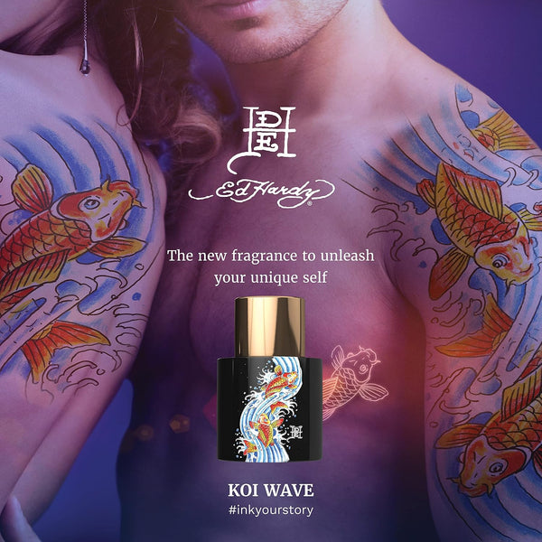 (Lot of 2) Ed Hardy Fragrance Mist, Koi Wave, Body Spray for Men & Women, 8.0 fl oz - G11- 1092