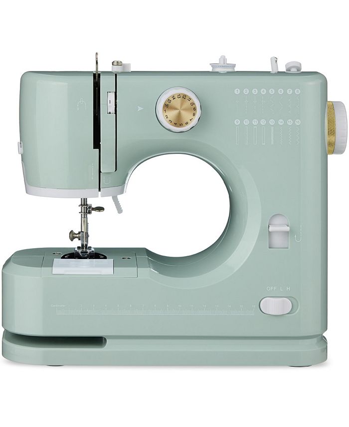 Best Choice Products 55-Piece Sewing Machine Kit for Beginners, w/ 16 Stitch Patterns, Double Stitching - Brown - F10 - 1063