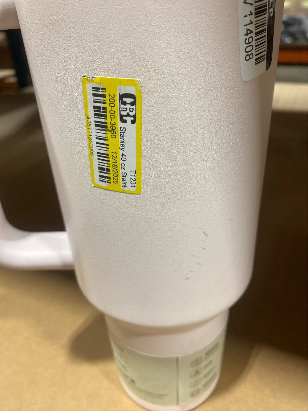 Stanley The Quencher H2.0 FlowState 40 oz Rose Quartz 2.0 BPA Free Insulated Tumbler - NO STRAW - C8 - 1218