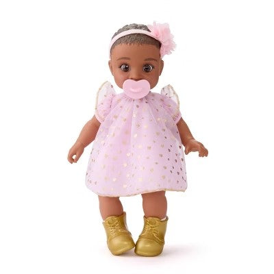 FAO Schwarz 14" Cuddle Baby Doll - Dark Brown Hair