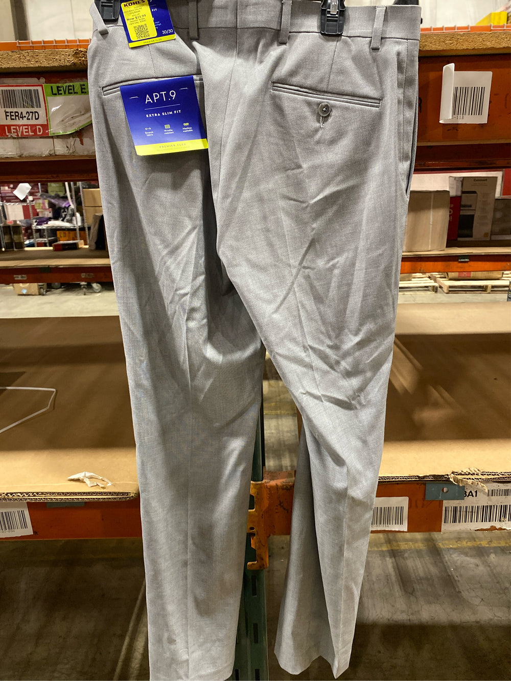 Men's Apt. 9  Premier Flex Performance Extra-Slim Washable Suit Pants Size 30/30 - J7 - 1615