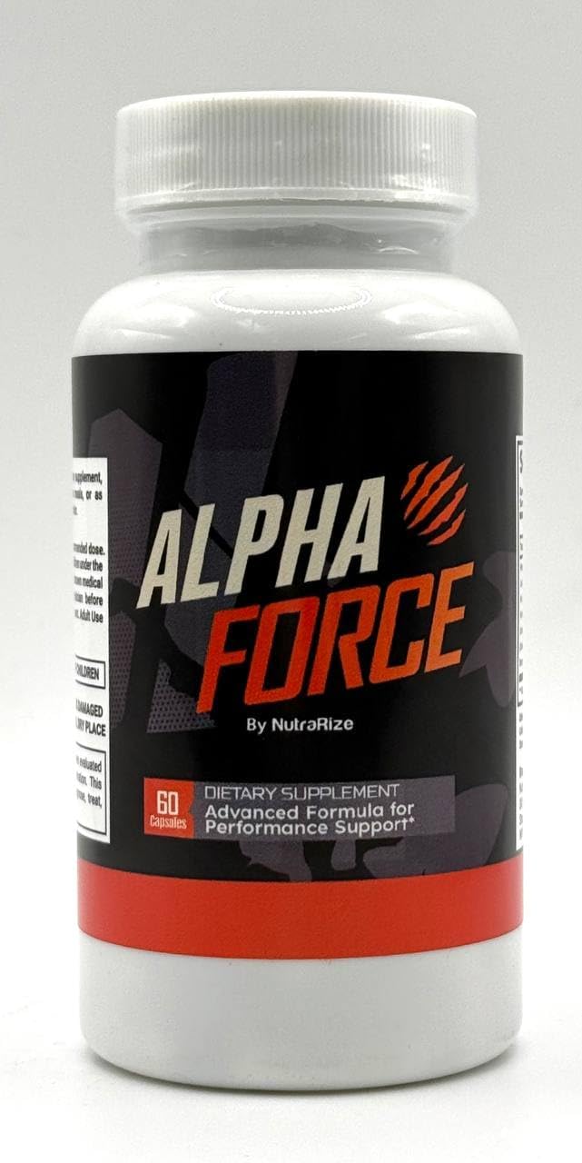 NutraRize Alpha Force Capsules, All Natural Pills to Support Energy and Performance, Nutritional Formula for Overall Health, Official Review (60 Capsules) - G13 - 1787