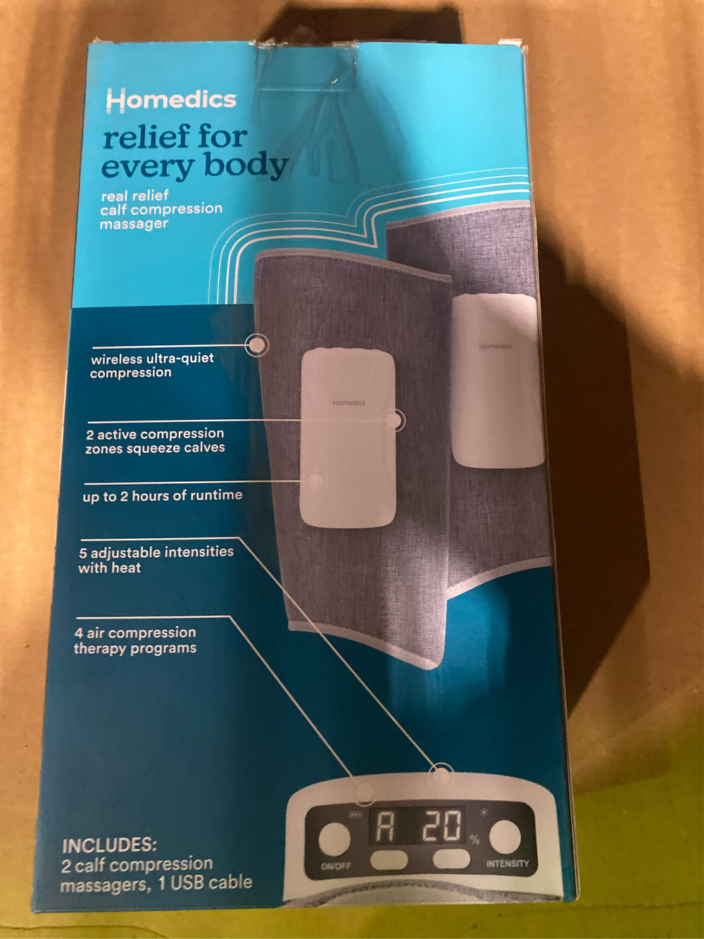 HoMedics Real Relief Calf Compression Massagers - J5 - 221