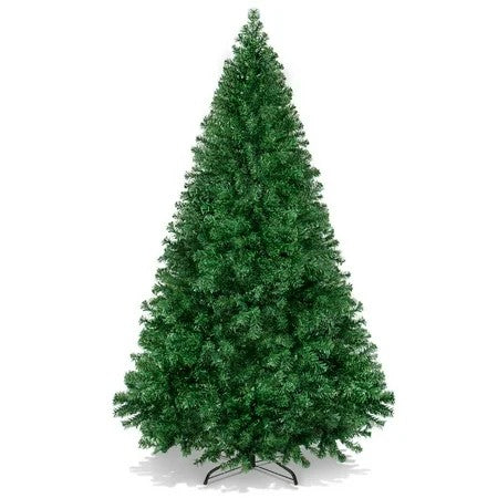 Best Choice Products 4.5ft Premium Hinged Artificial Christmas Pine Tree w/ 400 Tips, Metal Base - B5 - 466