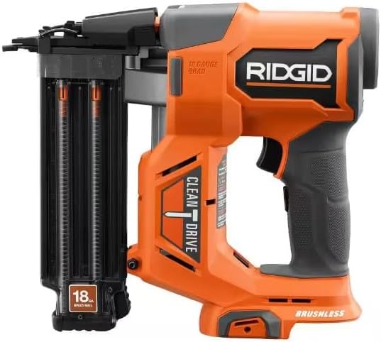 18V BRUSHLESS Cordless 18-Gauge 2-1/8 in. Brad Nailer Tool ONLY with Clean Drive TECHNOLOG 1505