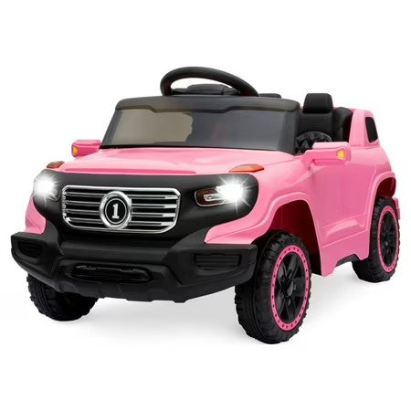 Best Choice Products 6V Kids Ride On Car Truck w/ Parent Control, 3 Speeds, LED Headlights, MP3 Player, Horn - Pink - H5 - 1636