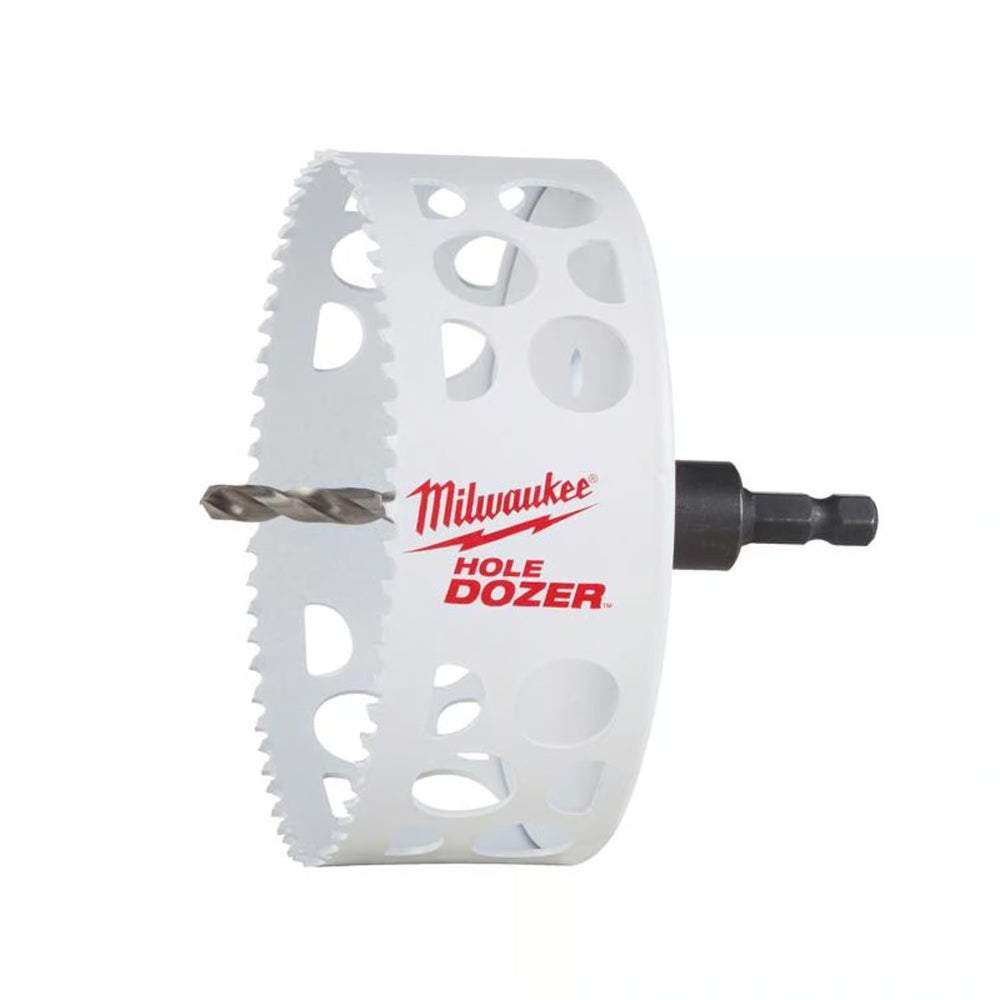 Milwaukee Hole Dozer 4-1/2 in. Bi-Metal Hole Saw with Arbor and Pilot Bit 1 pk M201