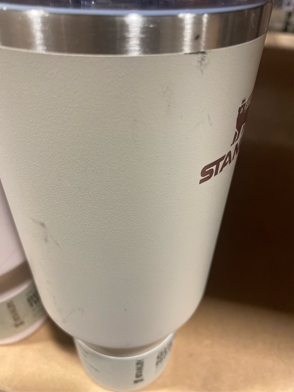 Stanley 40 Oz Stainless Steel H2.0 FlowState Quencher Tumbler -Macadamia Tan - NO STRAW - C8 - 1219