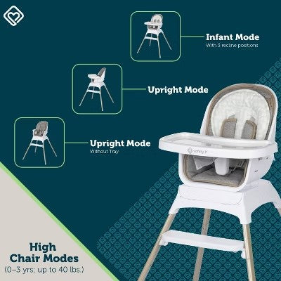 Safety 1st Grow and Go Rotating High Chair - French Gray - G14 - 1769 -L6-0103 -L6-0104 -L6-0105