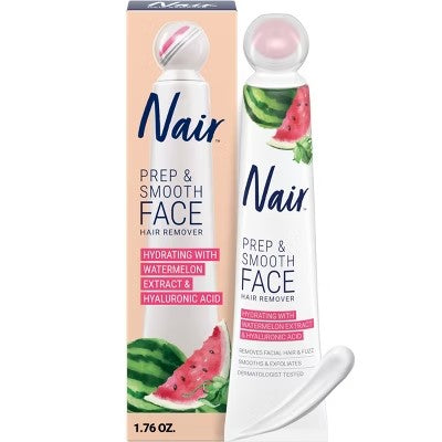Nair Prep & Smooth Facial Hair Removal Cream for Women Hydrating - 1.76 oz - C11 - 493