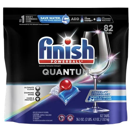 Finish Quantum 82ct, Dishwasher Detergent Tablets,