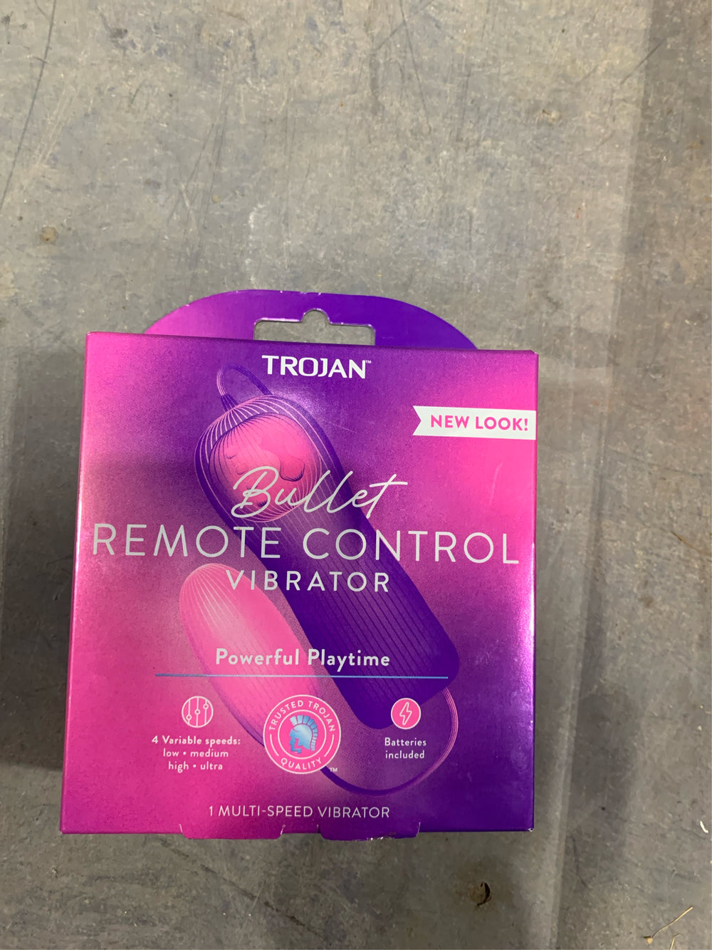 Trojan Bullet Multi-Speed Vibrator with Remote Control -L6-1540