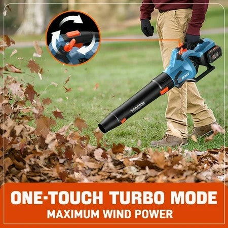 SENIX 40 Volt Max* Cordless Brushless Leaf Blower 700 CFM/145 MPH with 2 x 4.0AH Batteries & Dual-Port Charger Included, Cruise Control, Variable Speeds, BLAX2-M2 - 1787