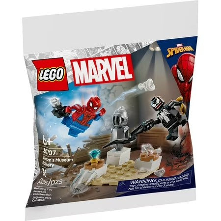 LEGO Marvel Venom's Museum Robbery - Super Hero Building Set for Kids - Includes Spider-Man and Venom Minifigures - 30707 - G7 - 1839