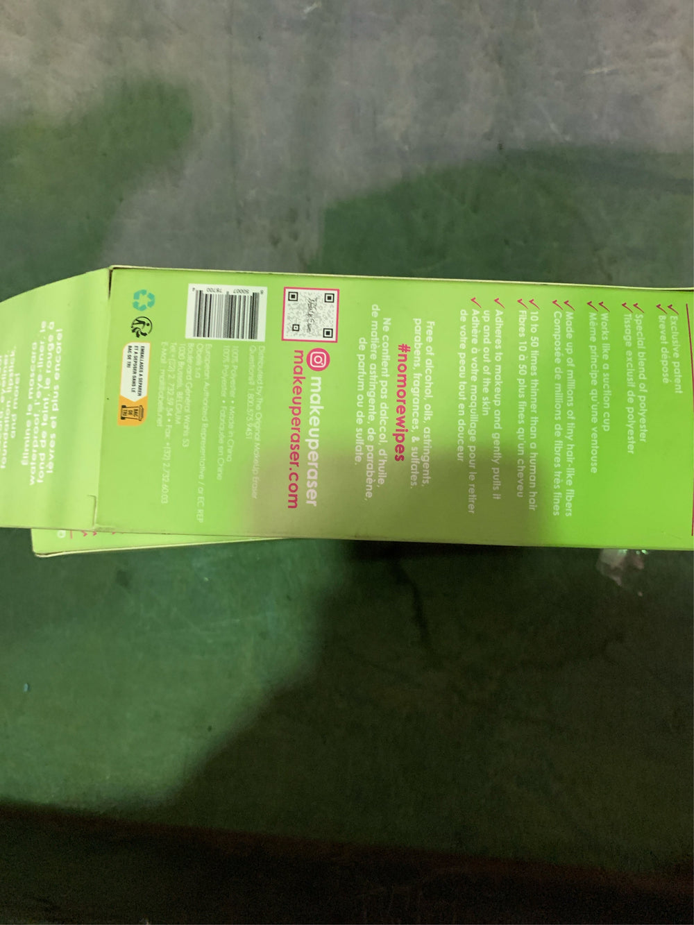 MakeUp Eraser Women ACCESSORY Makeup Remover Cloth - Neon Green 1 Pc - F8 - 1760 -K8-0089