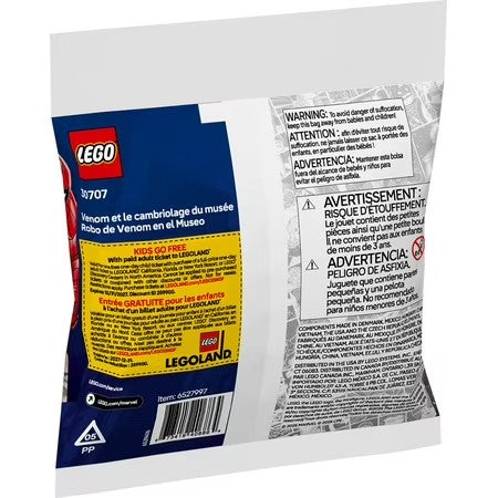 LEGO Marvel Venom's Museum Robbery - Super Hero Building Set for Kids - Includes Spider-Man and Venom Minifigures - 30707 - G7 - 1840