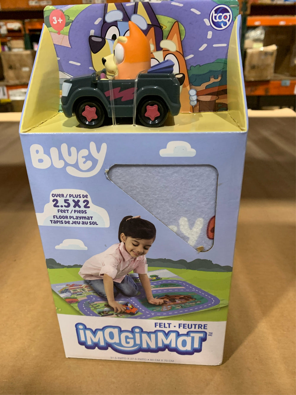Bluey Imaginmat Playset with Vehicle -E8-0083