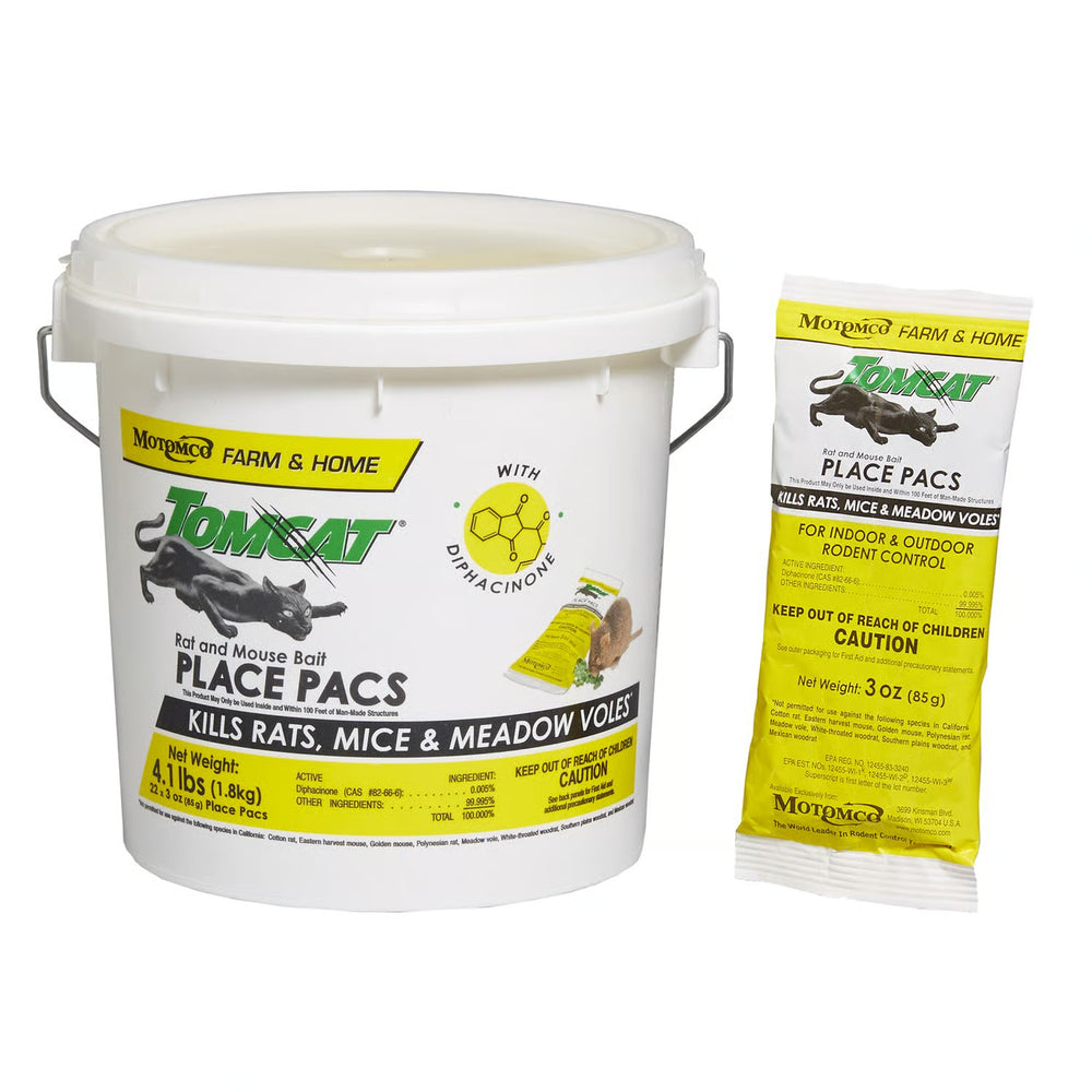 Motomco Tomcat Toxic Bait Station Pellets For Mice and Rats 4.1 lb - C8 - 419