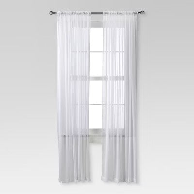 Chiffon Sheer Curtain Panel - Threshold