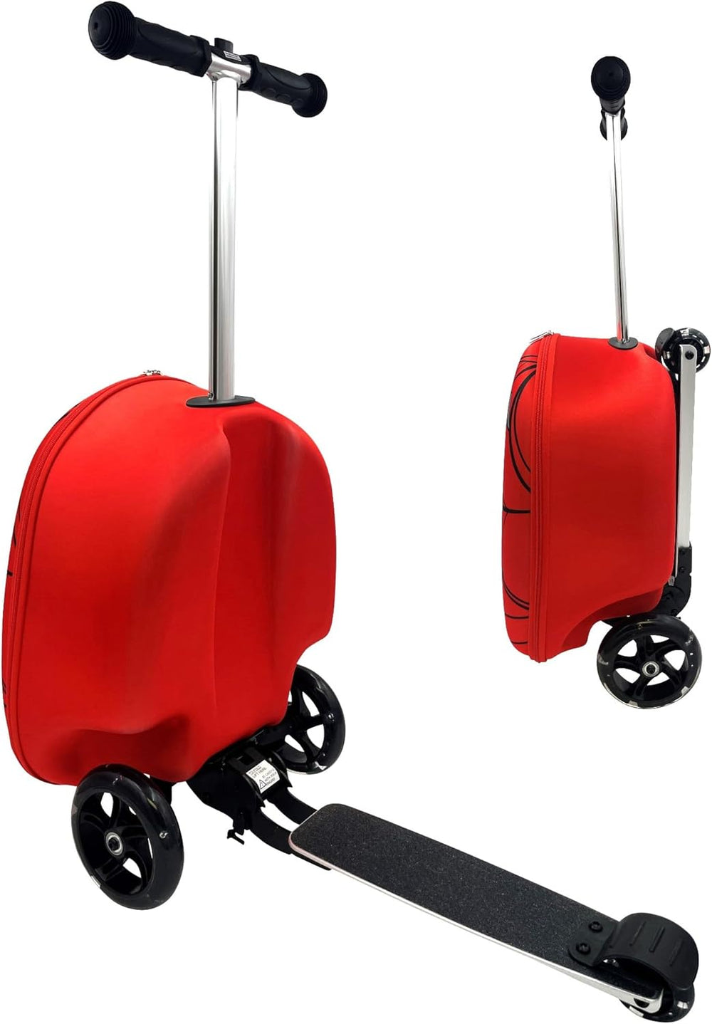 Fast Forward Spider-Man 18" Ride-On Suitcase Scooter - Lightweight Carry-On Scooter Luggage 1706