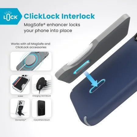 Presidio2 Pro MagSafe with ClickLock Apple iPhone 16 Case - Coastal Blue -E7-1757