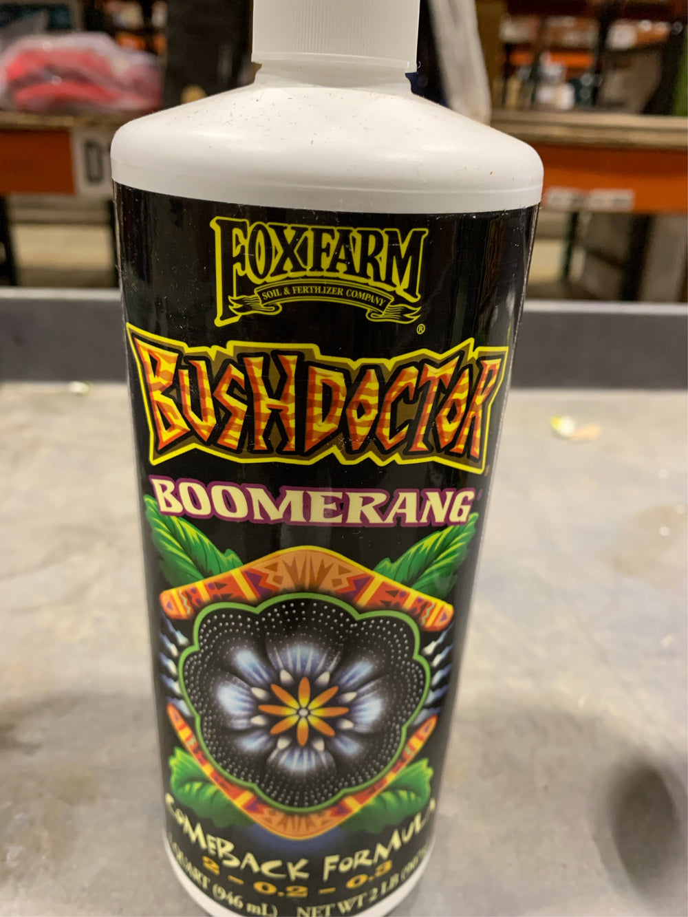 FoxFarm BushDoctor Bommerang Organic Liquid Comeback Formula Plant Food 1 qt - C12-1301 -C1302
