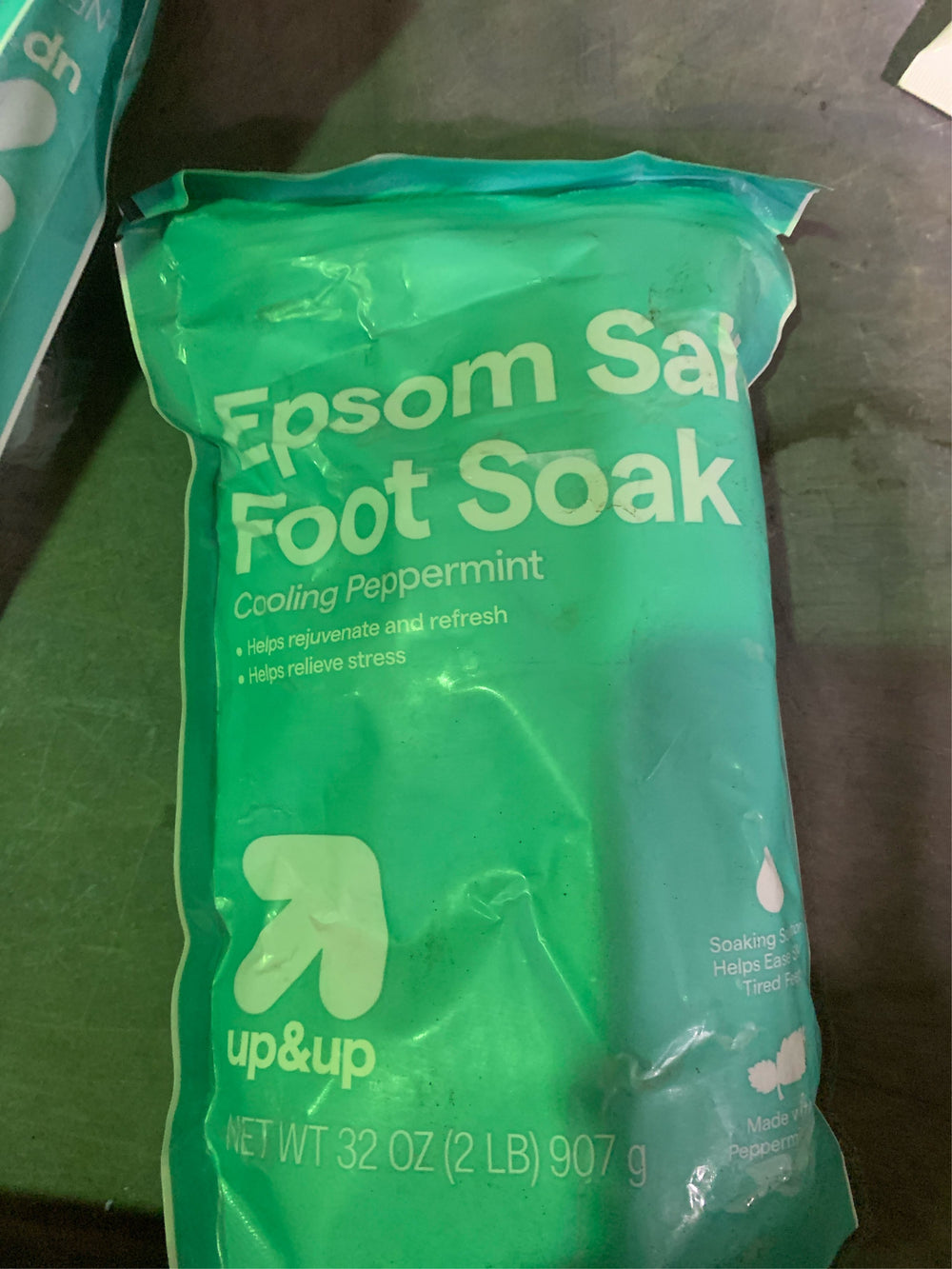 Epsom Salt - Peppermint Scent - 2lb - up&up  -F10-1869 -F10-1870 -F10-1871 -K7-0076