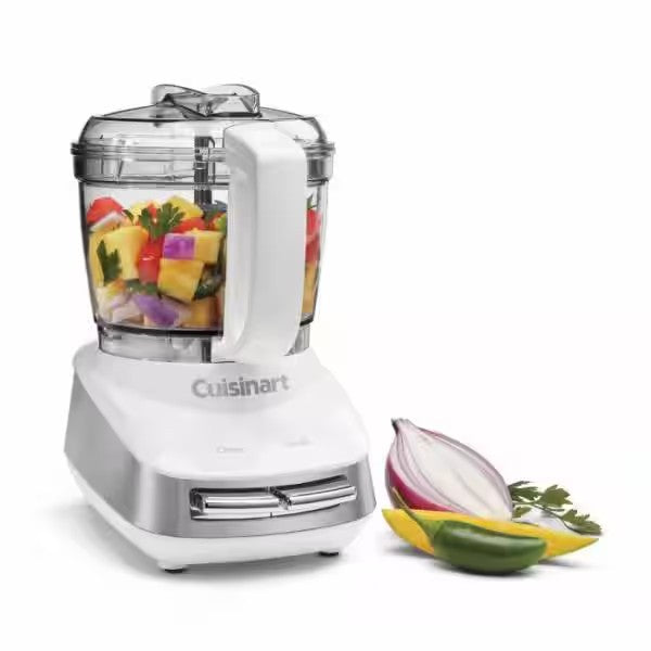 Core Custom 4-Cup 2-Speed White Chopper with Auto-Reversing White/Stainless Steel SmartPower Blade -C8-1221