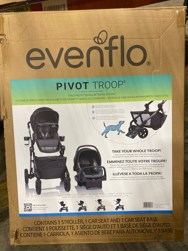 Evenflo Pivot Troop Child & Pet Modular Travel System - H9 - 1869