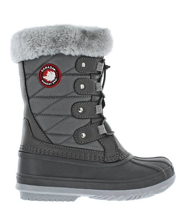Gray Ally Duck Boots - Girls Size 7M - F8 - 953