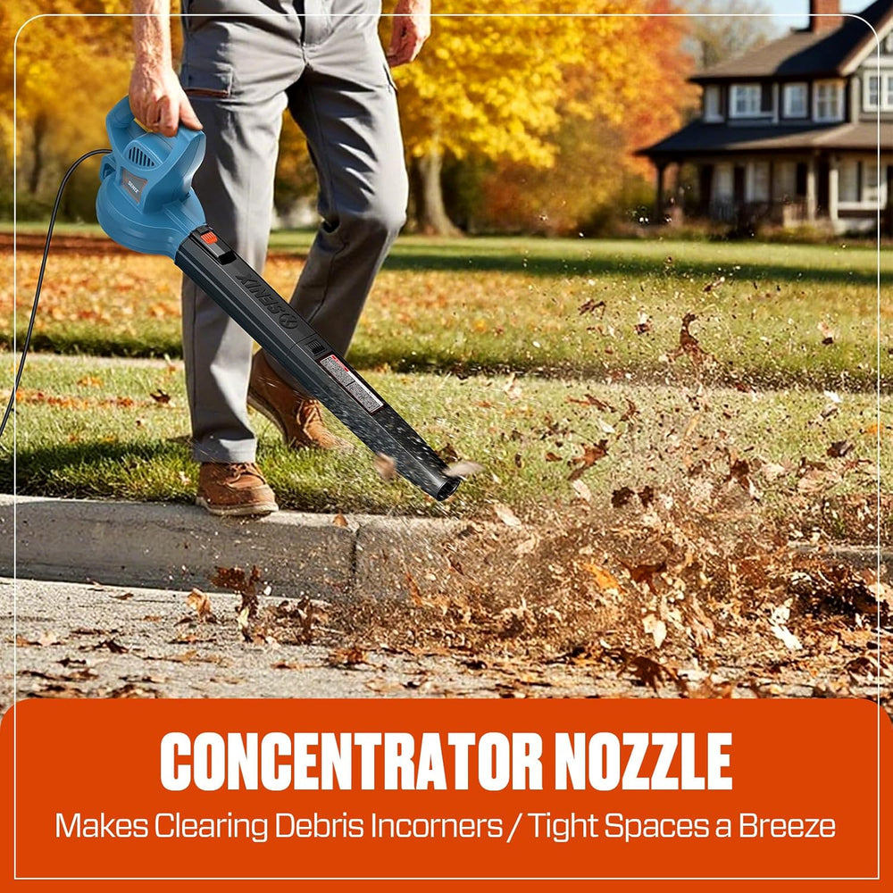 SENIX 6 AMP Handheld Electric Leaf Blower, Up to 260 CFM and 155 MPH, Lightweight, 120V (BLE06-L) 1498